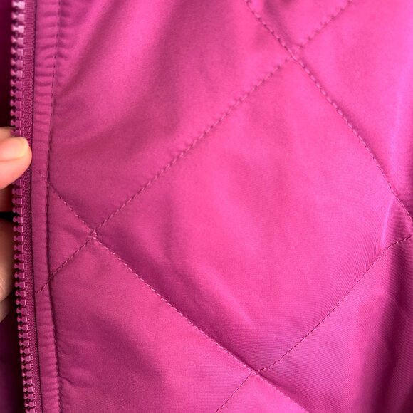 Berry Bold Ava & Viv Quilted Zip Jacket | Plus Size 3X - Picture 8 of 16
